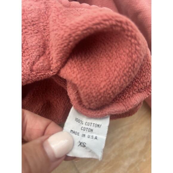 SET ACTIVE 1/2 Zip Cropped Pullover Heavyweight Sweatshirt Women’s XSTerracotta - Picture 3 of 6